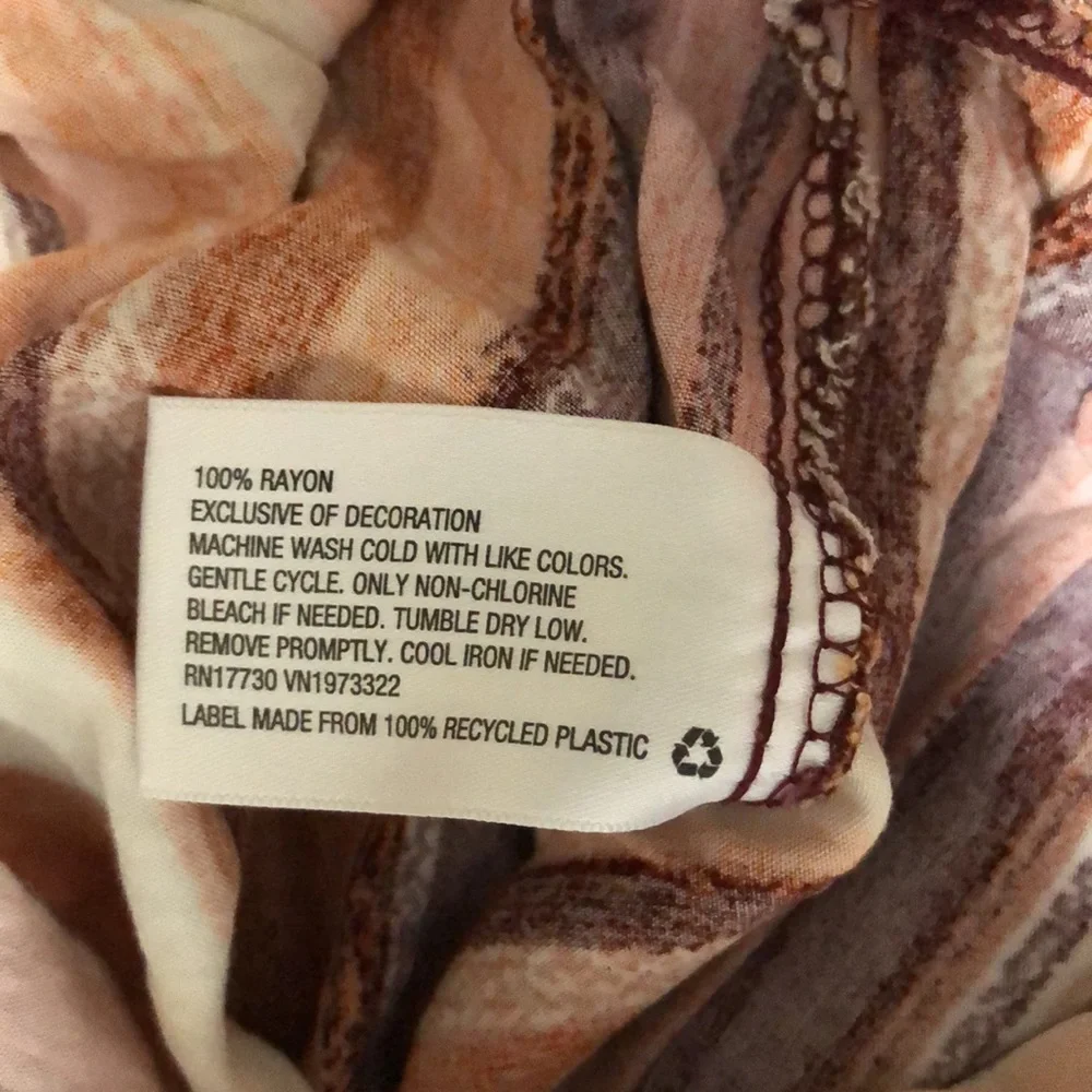 XHILARATION Romper Striped Cold Shoulder with Pom-Pom Trim & Pockets Sz S - Picture 11 of 16